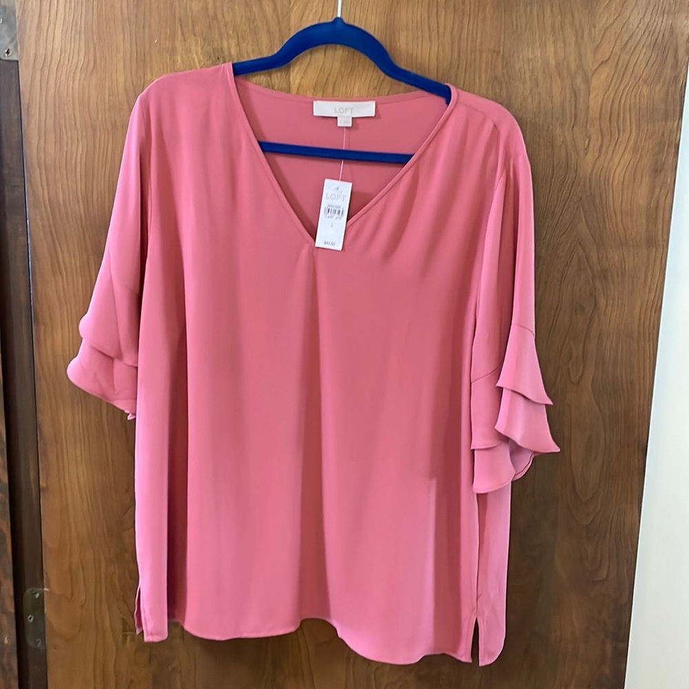 Pink Loft blouse NWT